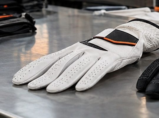ProGrip custom golf glove — leather construction with logo tab